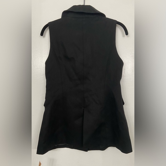 NEW Reformation Billie Sleeveless Vest Black Size Small - Picture 5 of 9